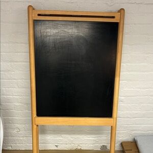 Crate&Barrel Black and Tan Kids Chalkboard Easel